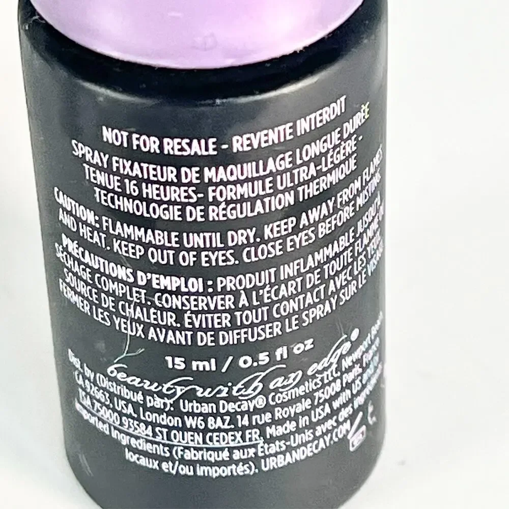 Urban Decal All Nighter Makeup Setting Spray Travel .5 fl oz 15ml New